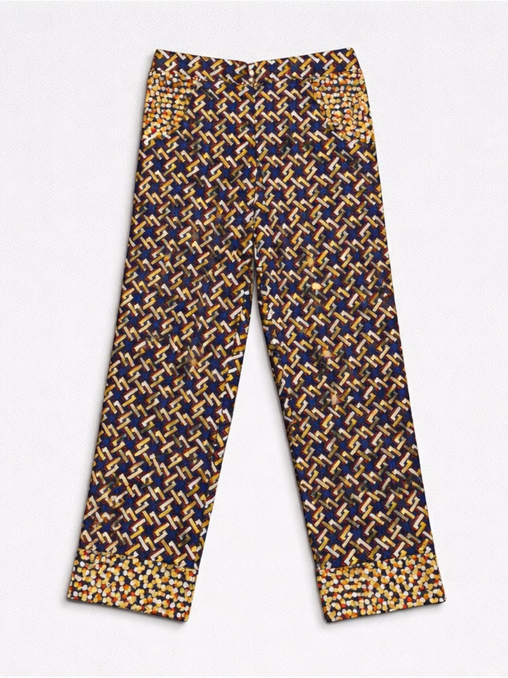 One Fun Summer High Waisted Patterned Pants